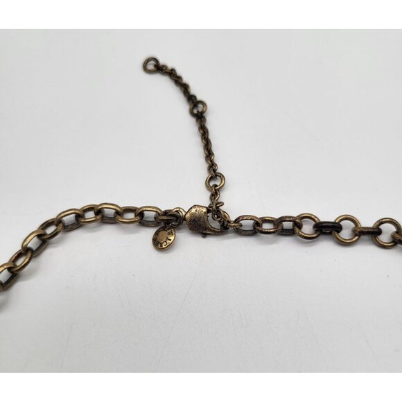 J. Crew Chunky Black Smoky Gray Square Acrylic Faceted Statement Bib Necklace - Picture 4 of 7